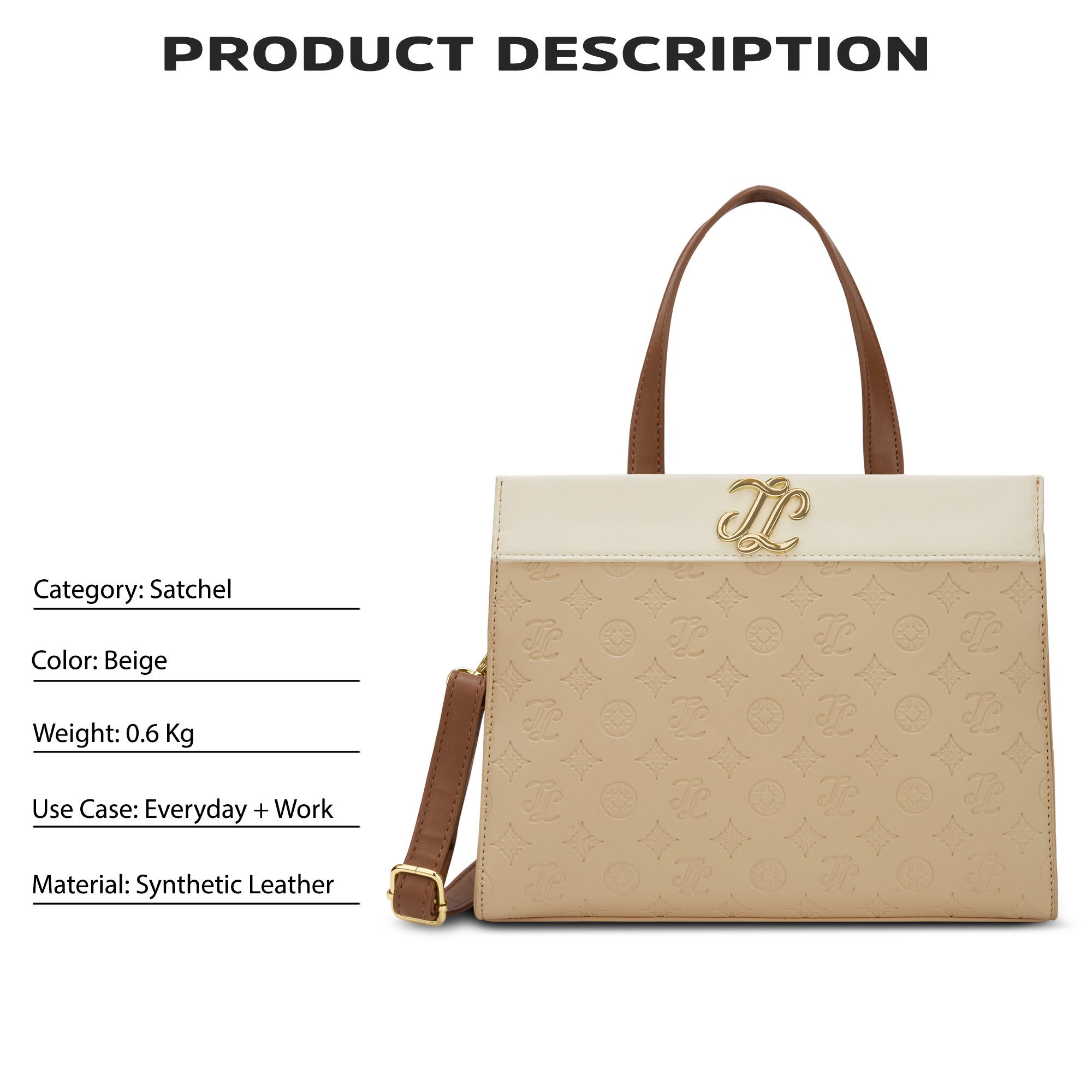 Colourblock Marfa Medium Satchel Bag Beige