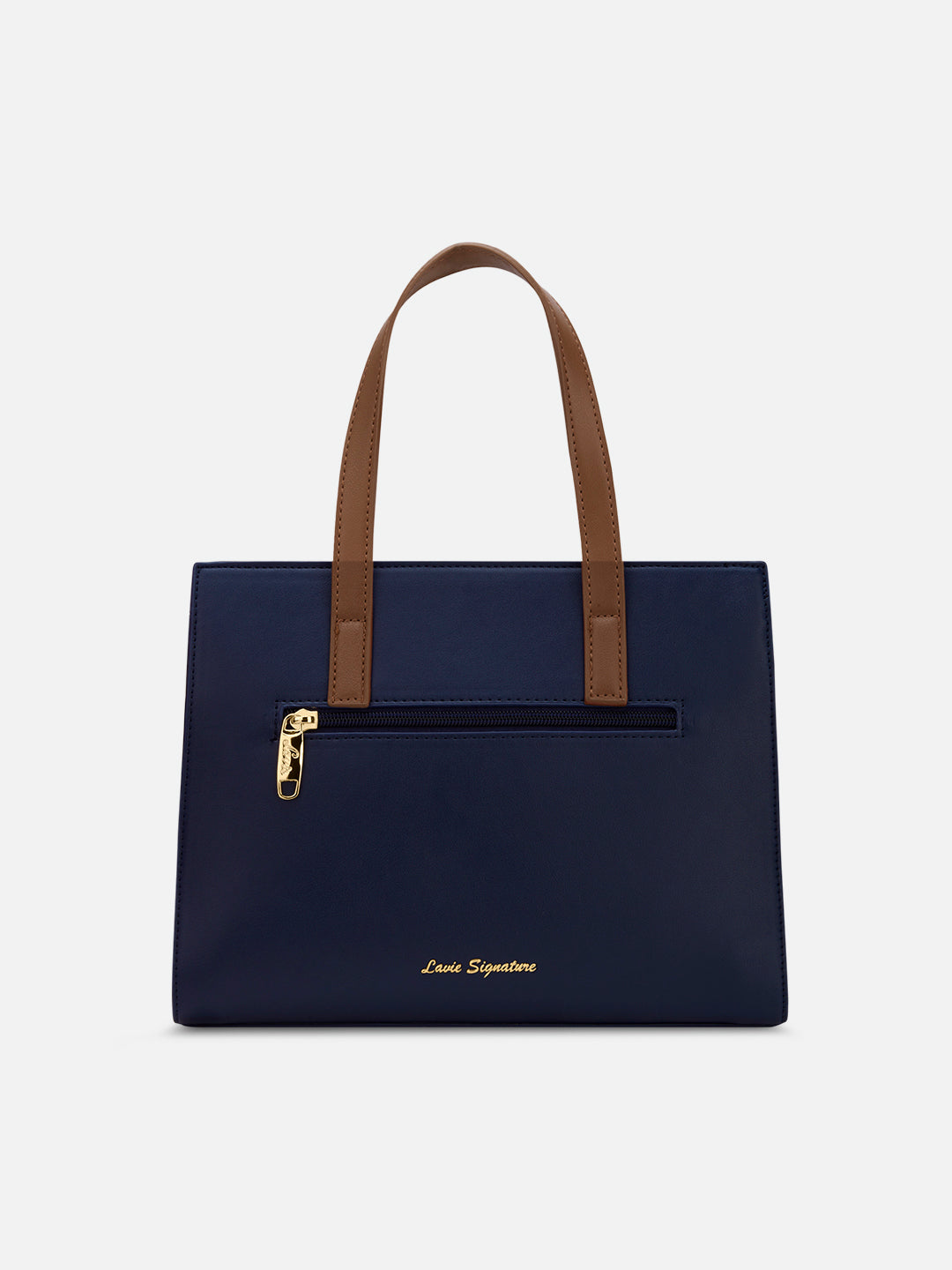 Colourblock Marfa Medium Satchel Bag Navy
