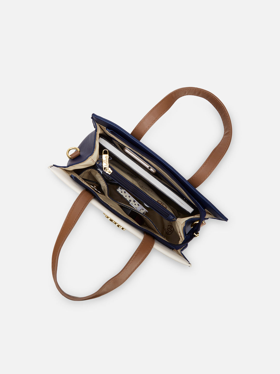 Colourblock Marfa Medium Satchel Bag Navy