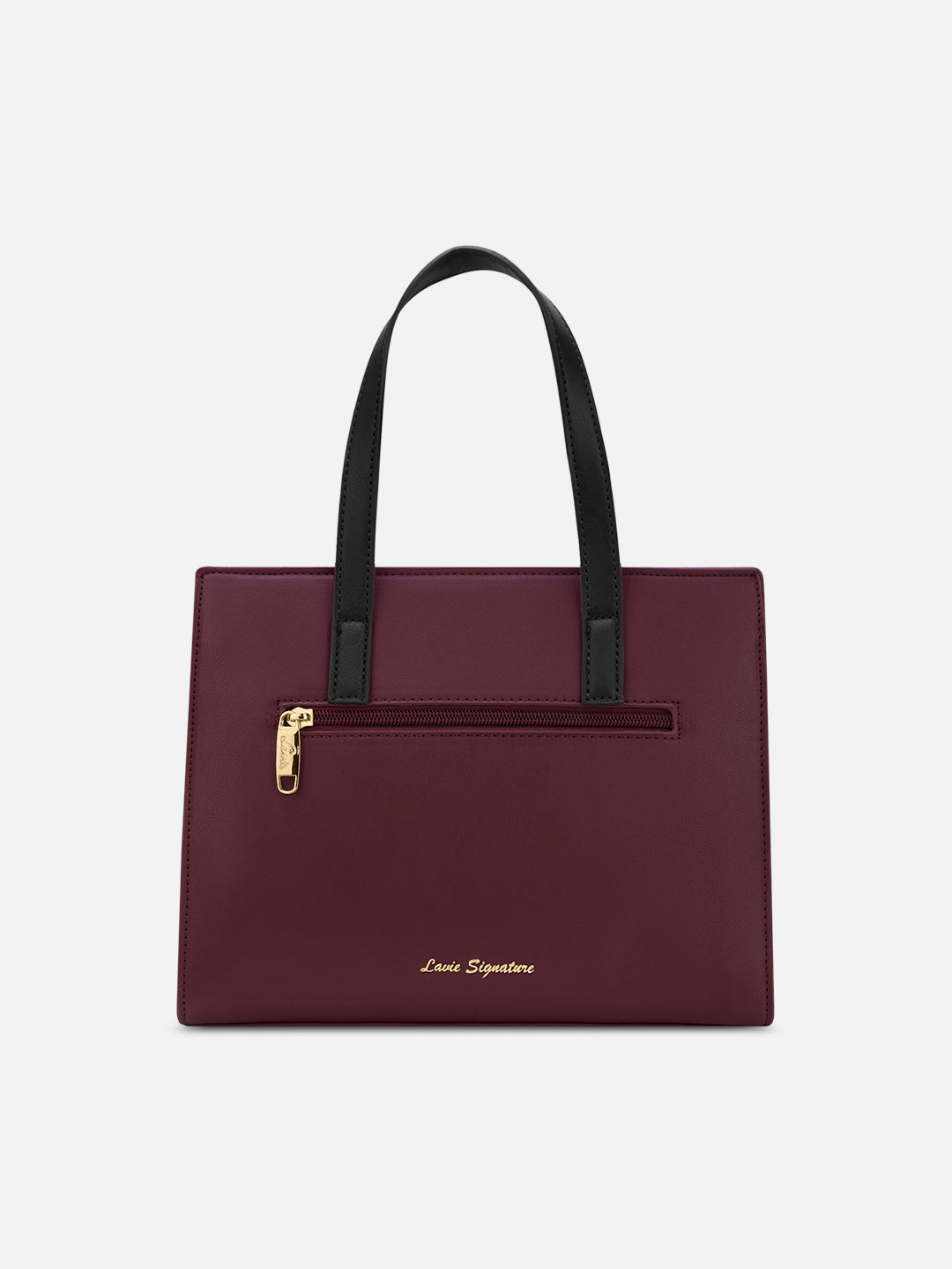 Colourblock Marfa Medium Satchel Bag Maroon