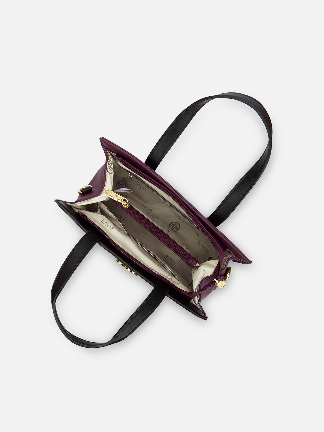 Colourblock Marfa Medium Satchel Bag Maroon