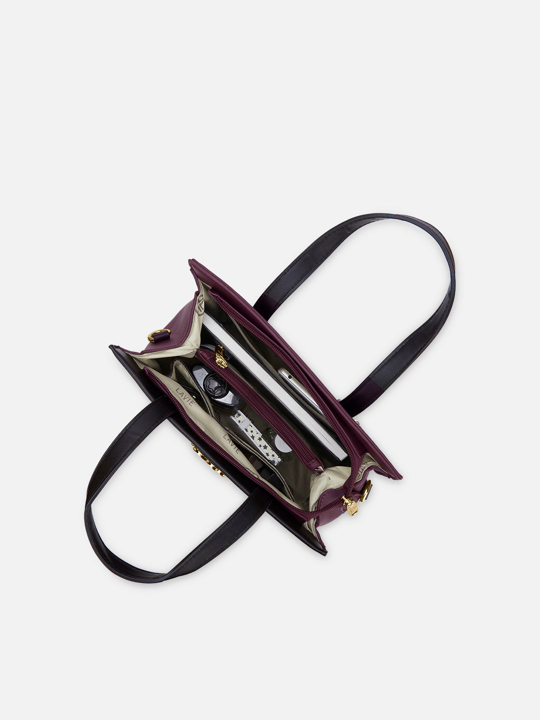 Colourblock Marfa Medium Satchel Bag Maroon