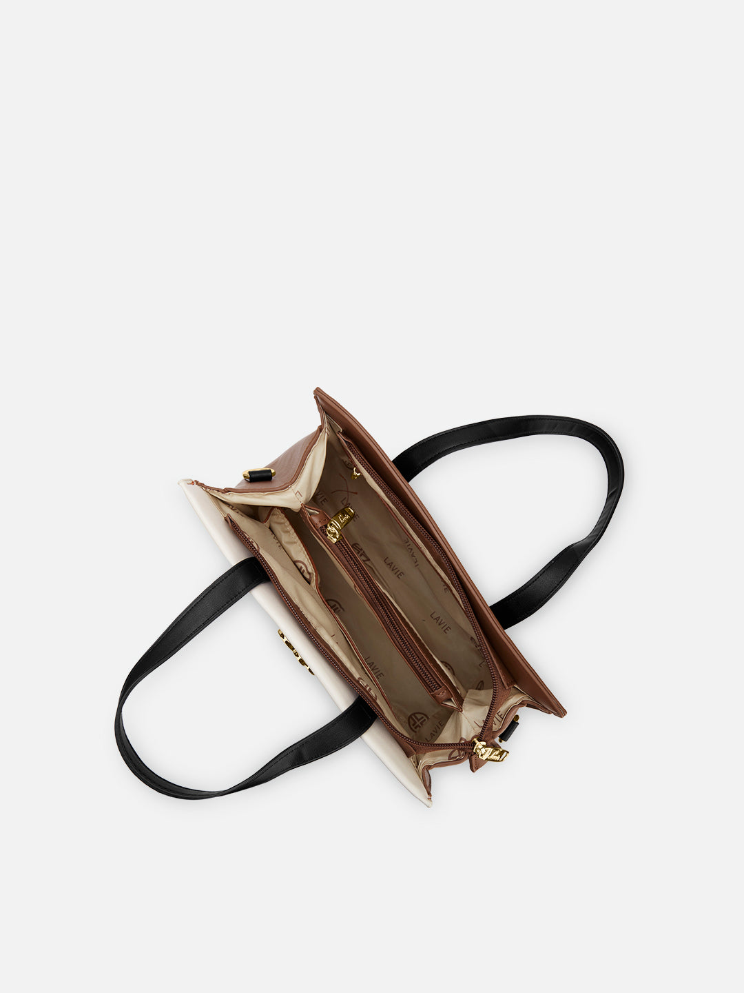 Colourblock Marfa Medium Satchel Bag Tan
