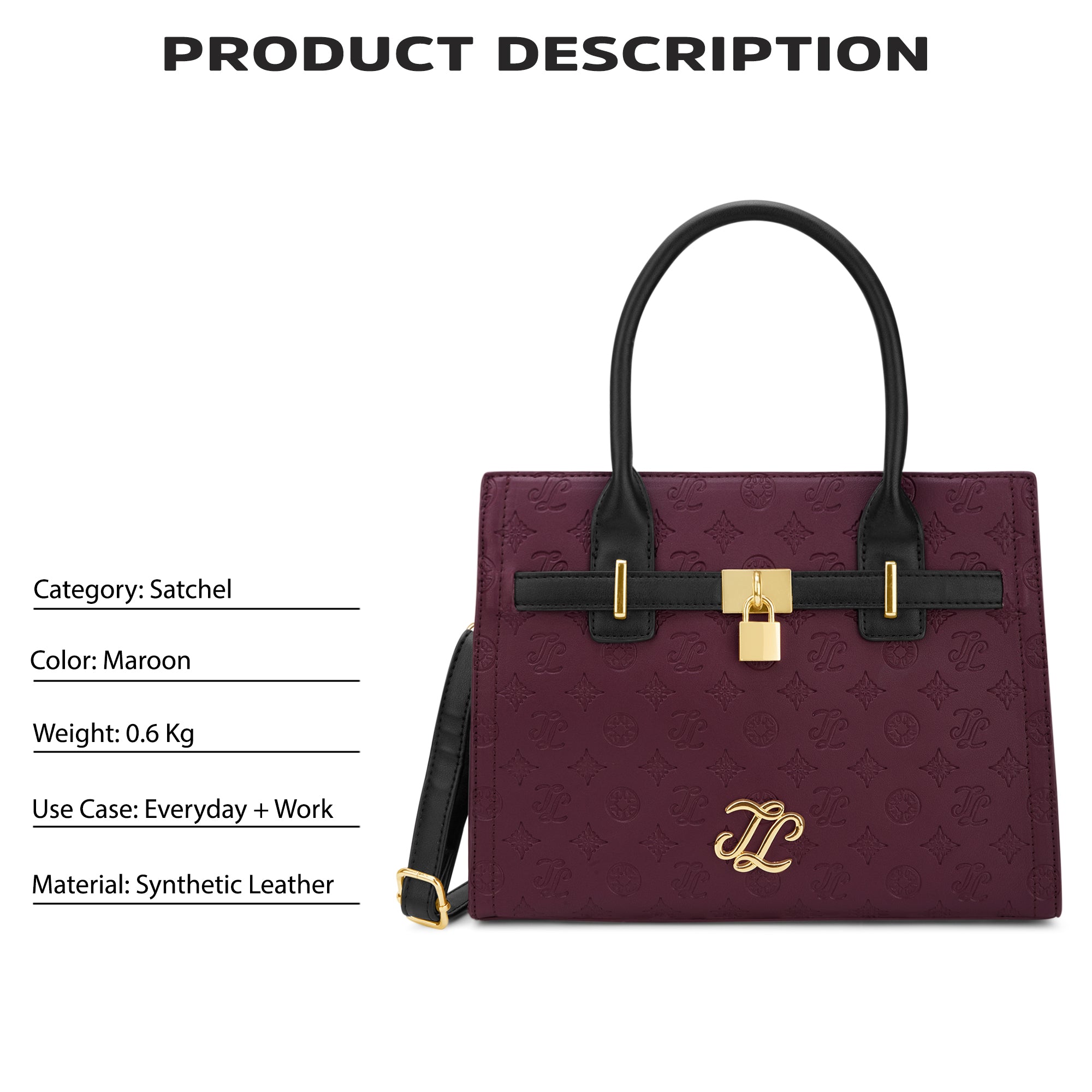 Colourblock Taos Medium Satchel Bag Maroon