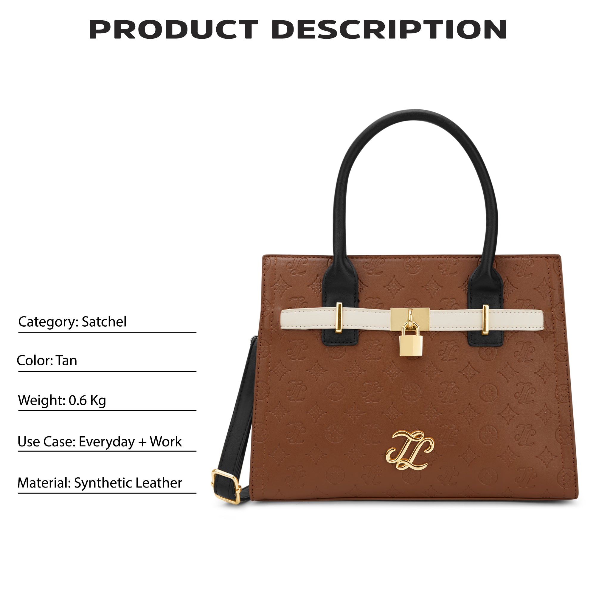 Colourblock Taos Medium Satchel Bag Tan