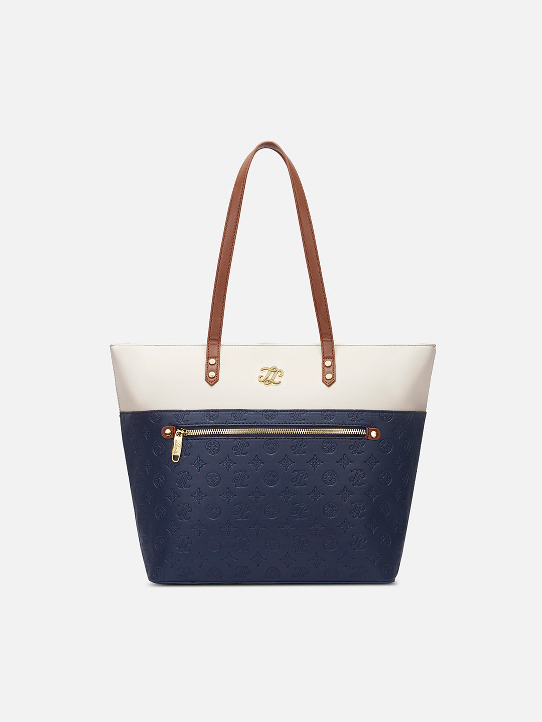 Colourblock Newyork Large Tote Bag Navy
