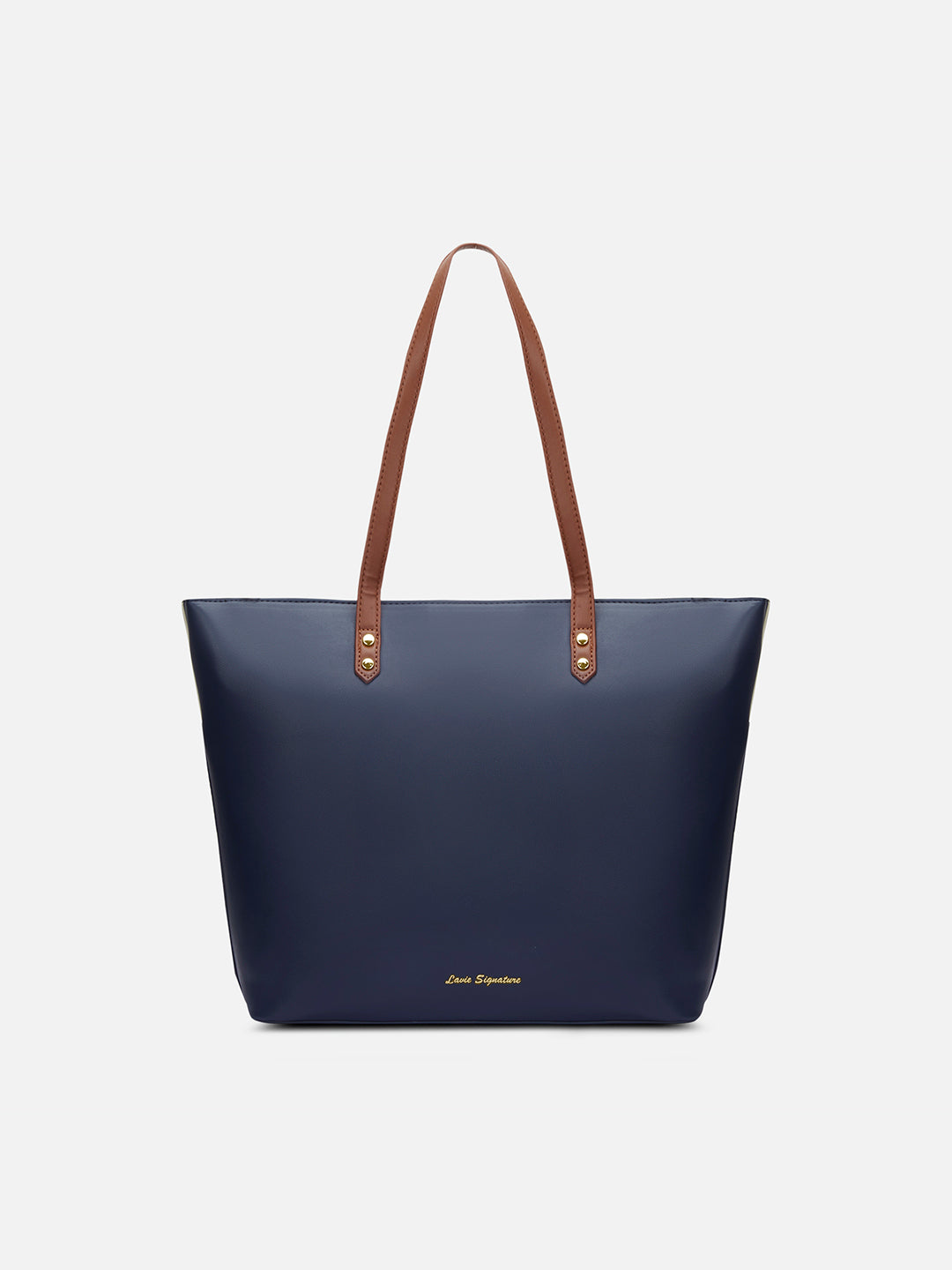 Colourblock Newyork Large Tote Bag Navy