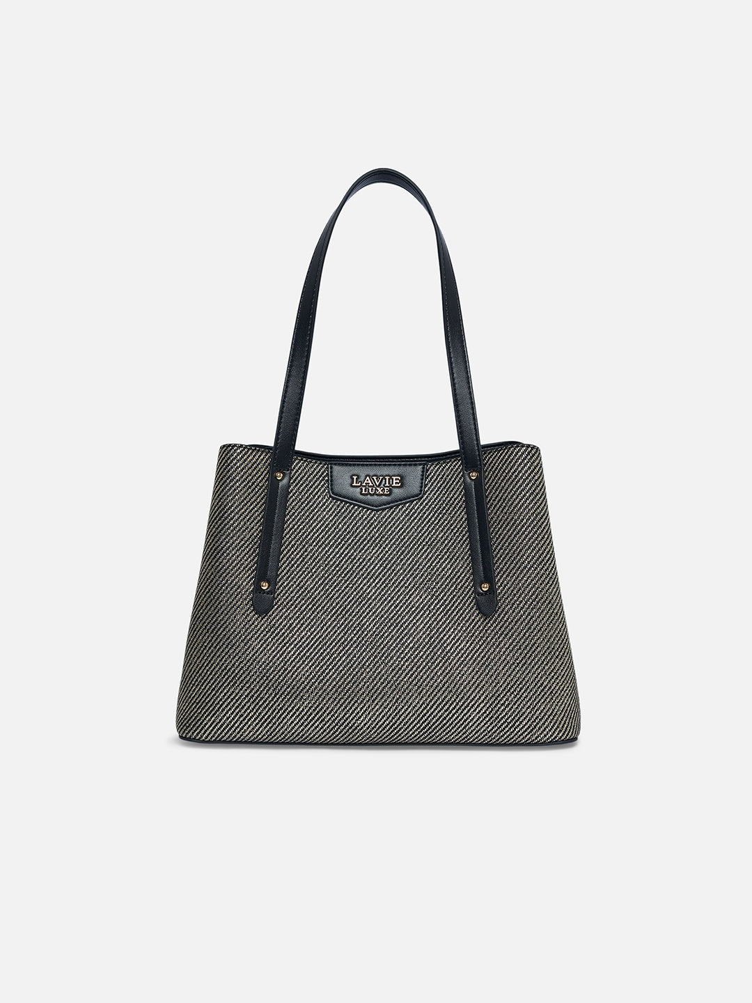 Glam Bella 3 Comparment Medium Handbag Black