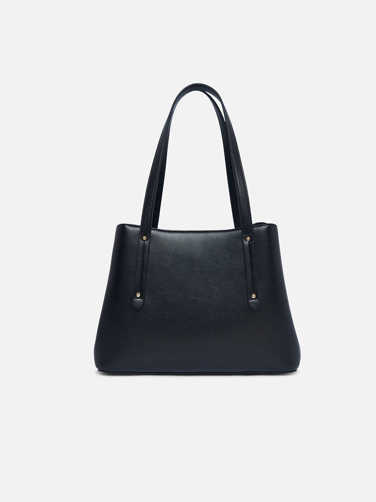 Glam Bella 3 Comparment Medium Handbag Black