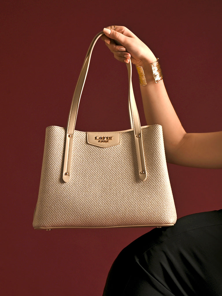 Glam Bella 3 Comparment Medium Handbag Pink