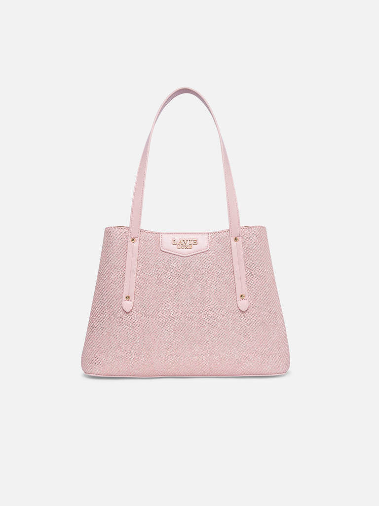 Glam Bella 3 Comparment Medium Handbag Pink