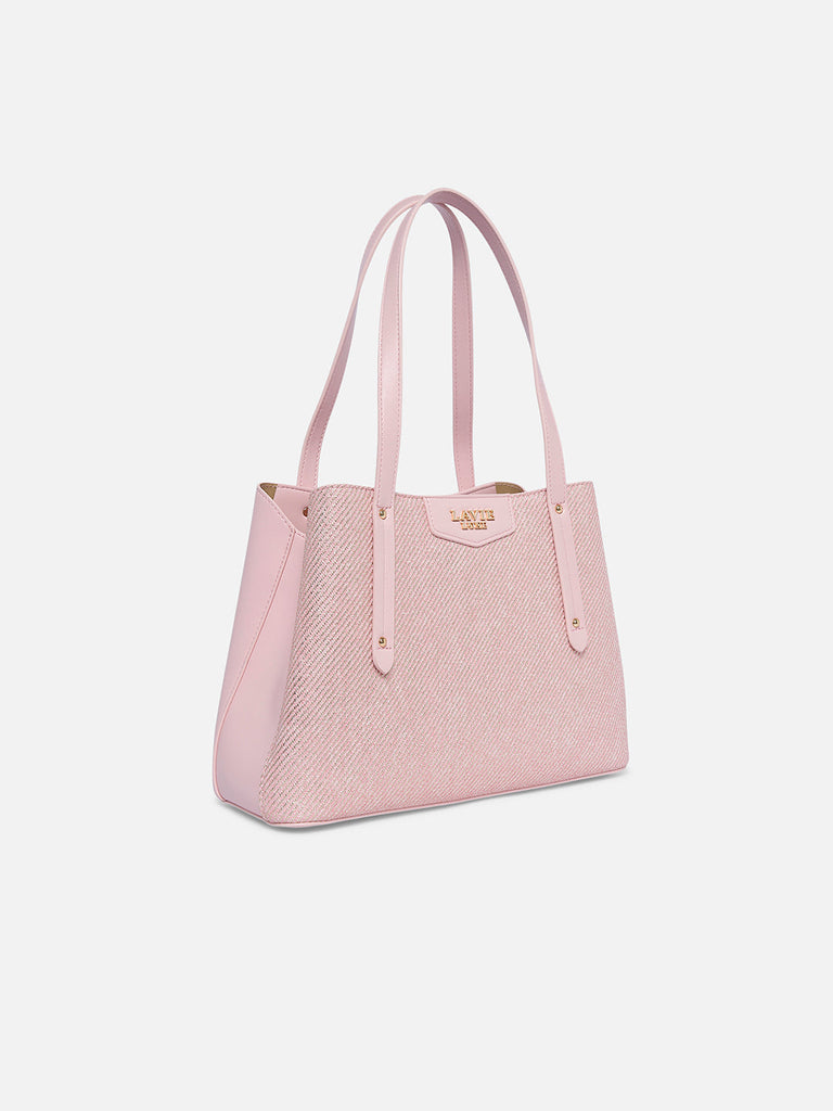 Glam Bella 3 Comparment Medium Handbag Pink