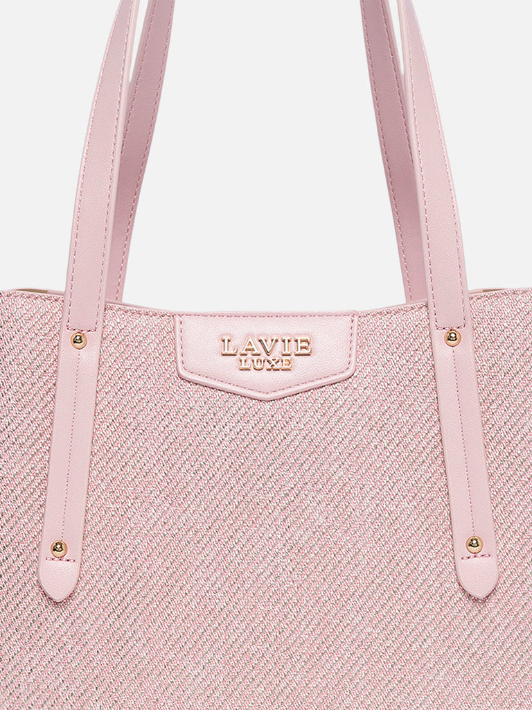 Glam Bella 3 Comparment Medium Handbag Pink