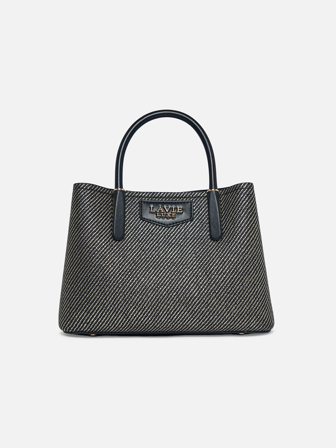 Glam Bella 3 Comparment Small Handbag Black