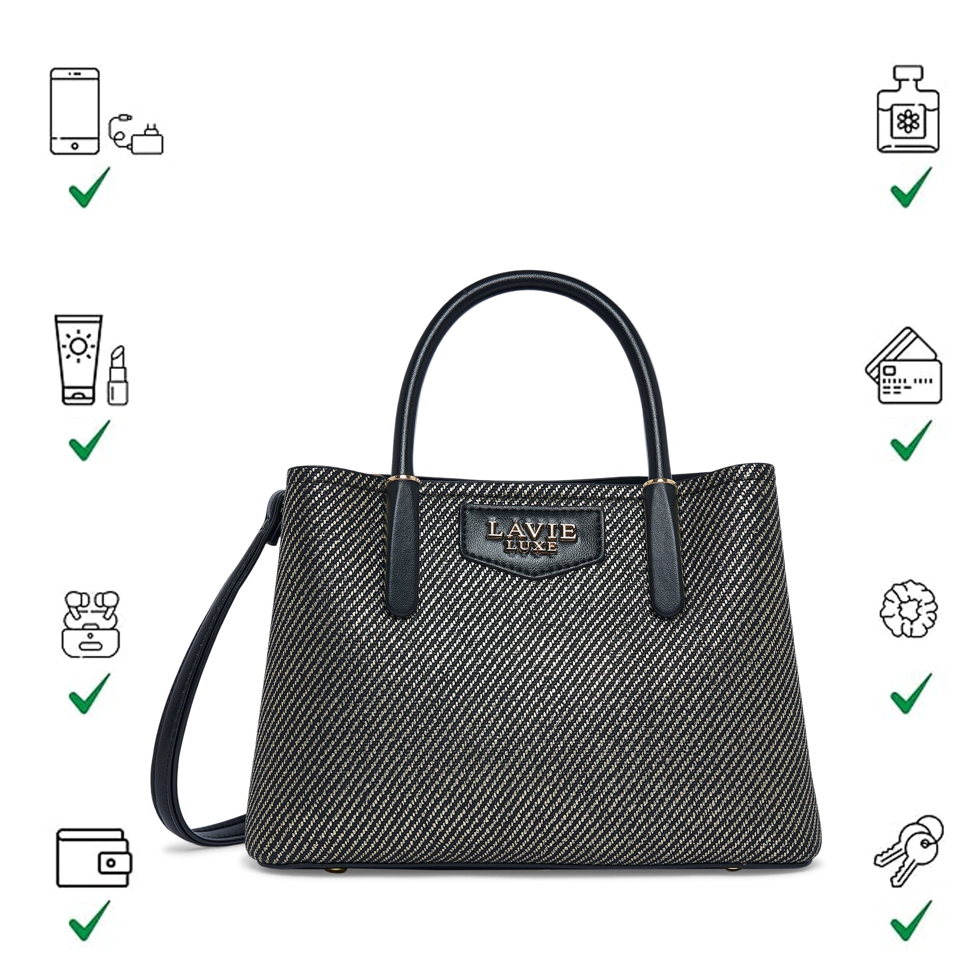 Bella 3 Comparment Small Handbag
