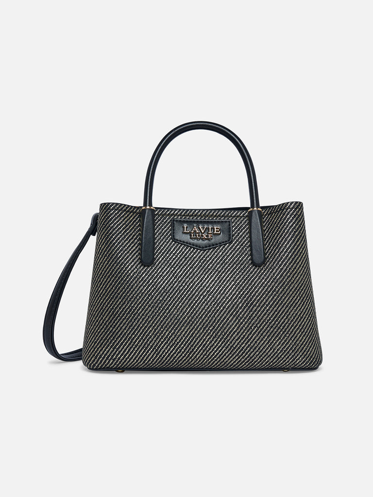 Glam Bella 3 Comparment Small Handbag Beige