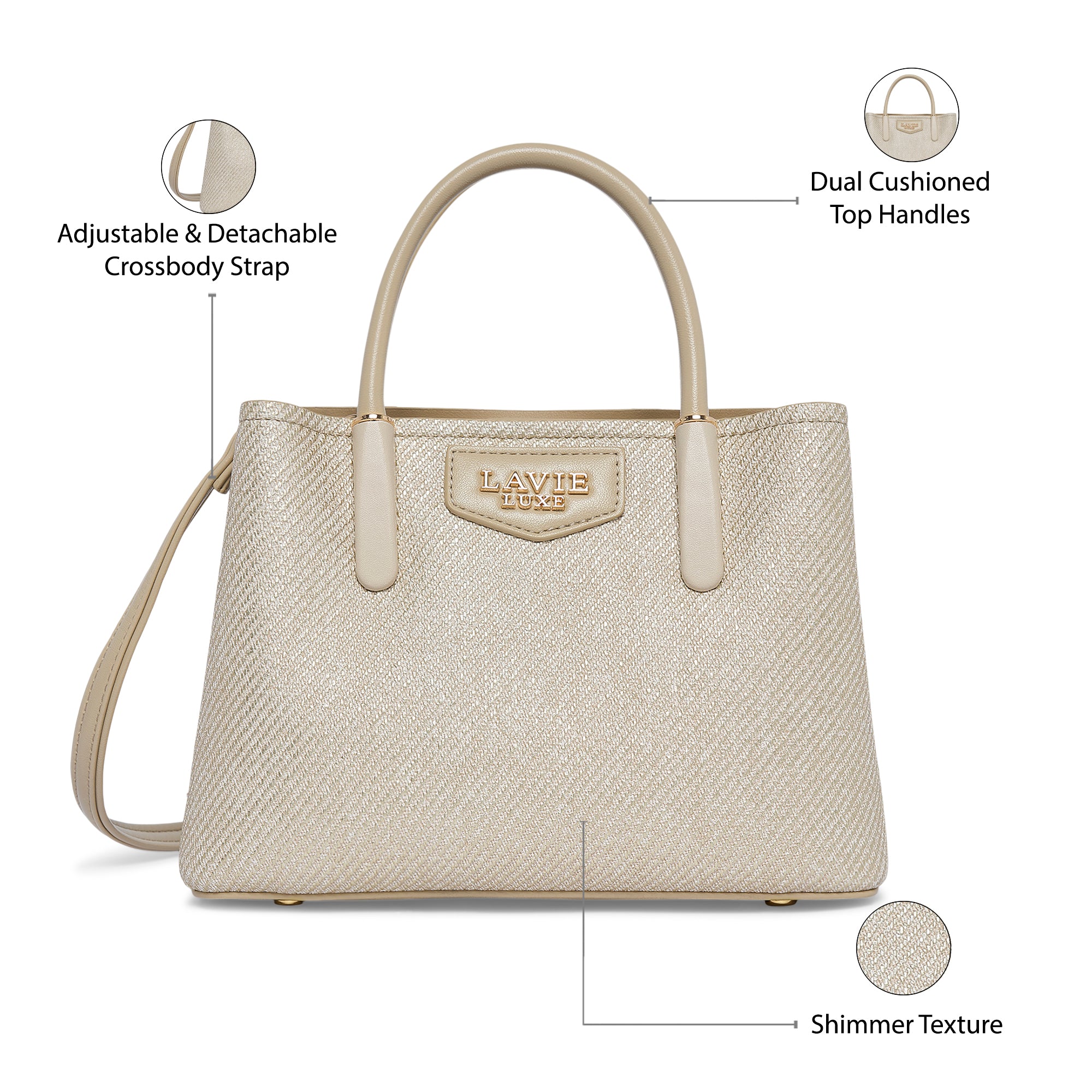 Bella 3 Comparment Small Handbag