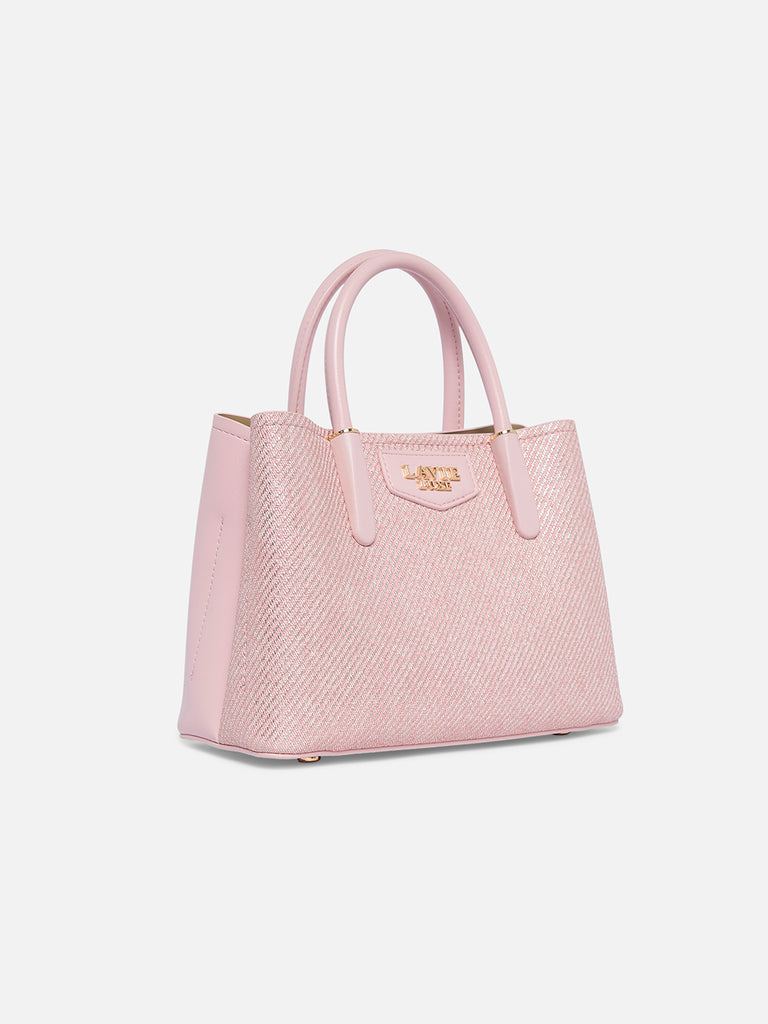 Glam Bella 3 Comparment Small Handbag Beige