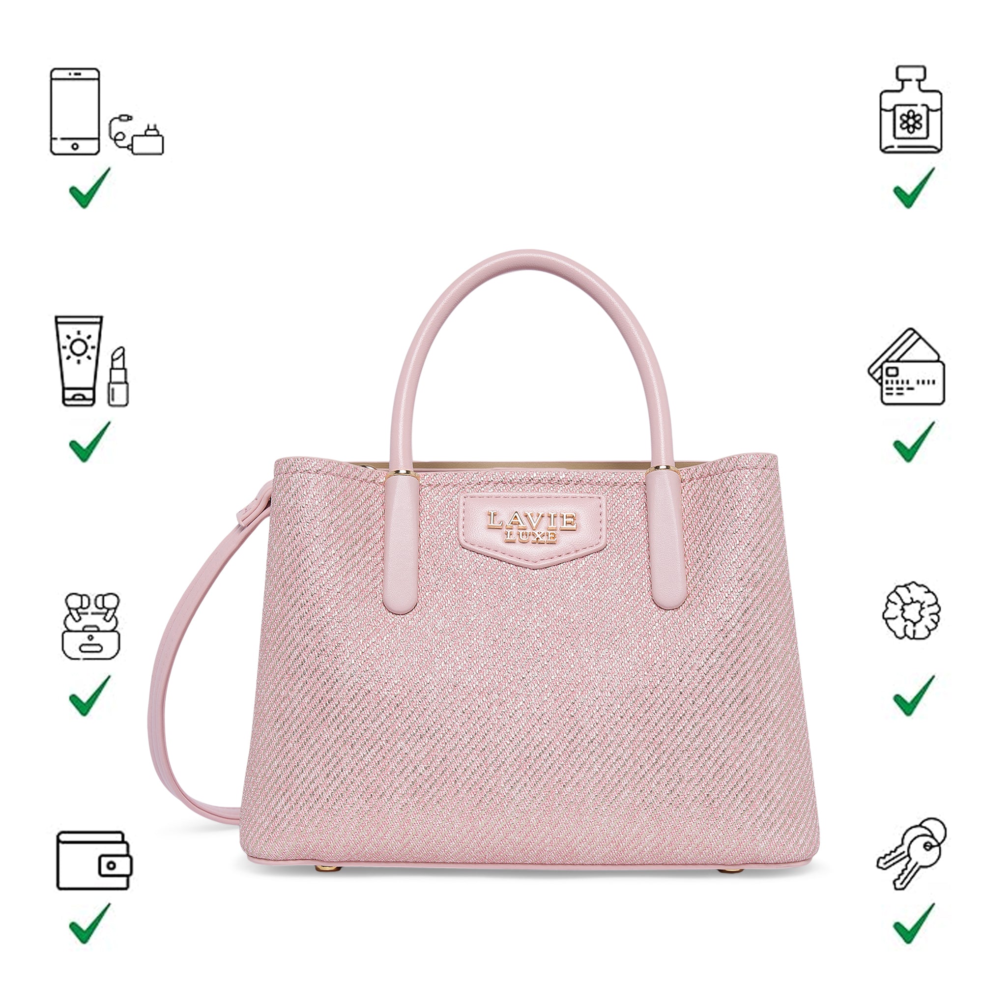 Bella 3 Comparment Small Handbag