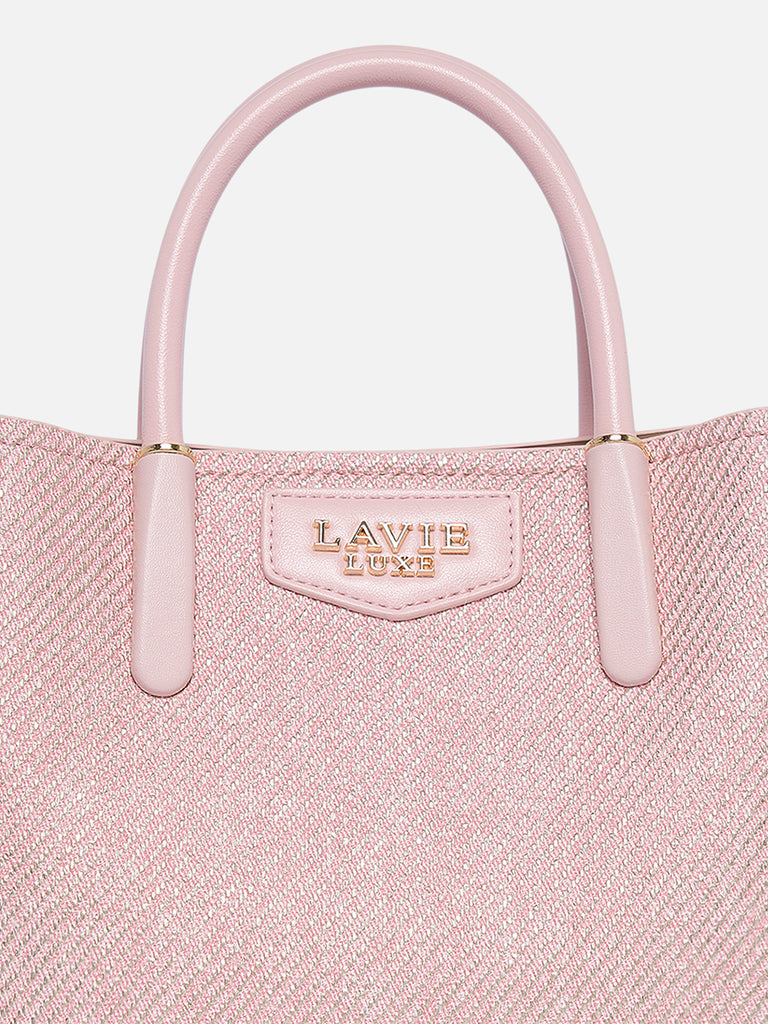 Glam Bella 3 Comparment Small Handbag Beige