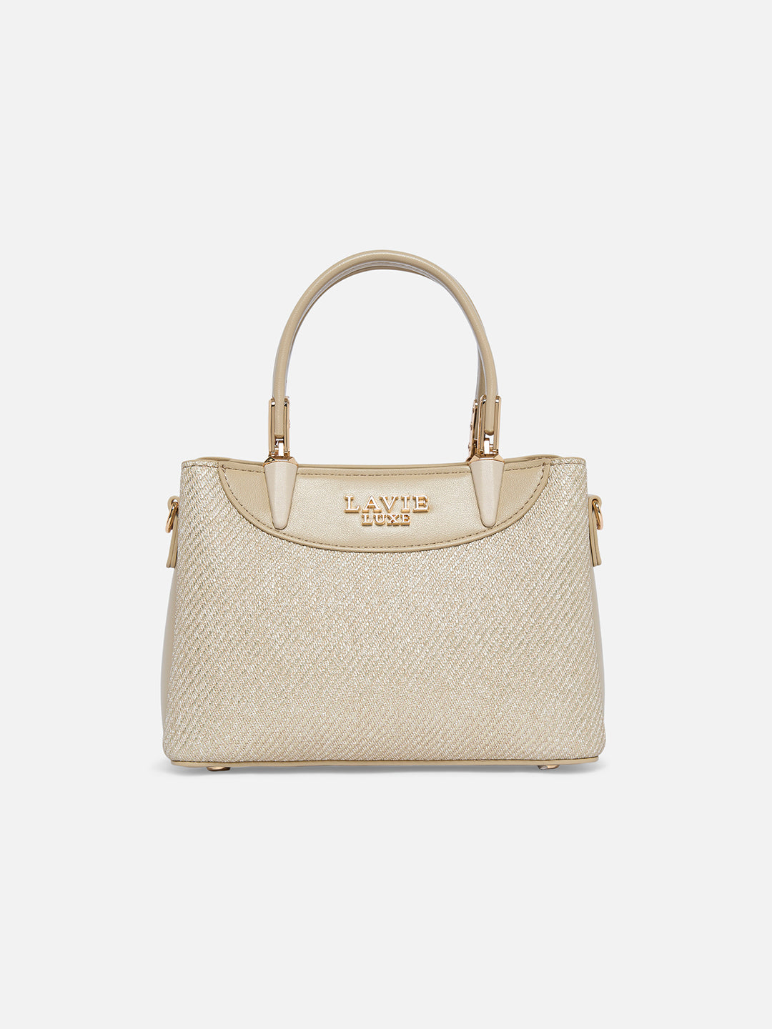 Glam Bella 3 Comparment Extra Small Handbag Beige