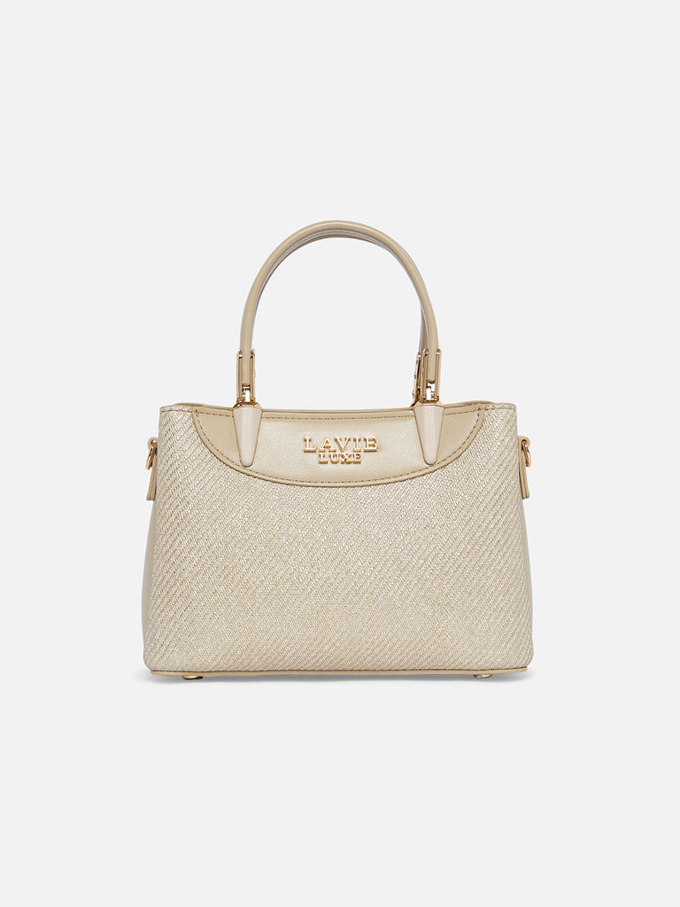 Glam Bella 3 Comparment Extra Small Handbag Beige