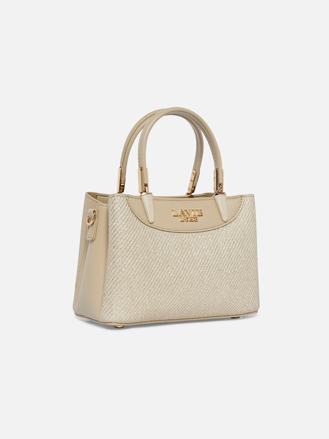 Glam Bella 3 Comparment Extra Small Handbag Beige