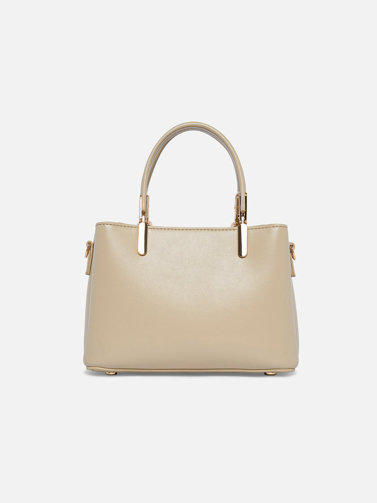 Glam Bella 3 Comparment Extra Small Handbag Beige