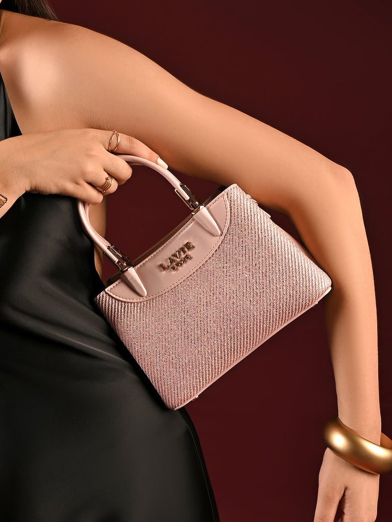 Glam Bella 3 Comparment Extra Small Handbag Beige