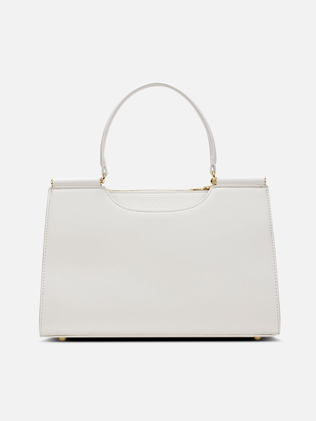 Freesia Medium Satchel Bag Off White