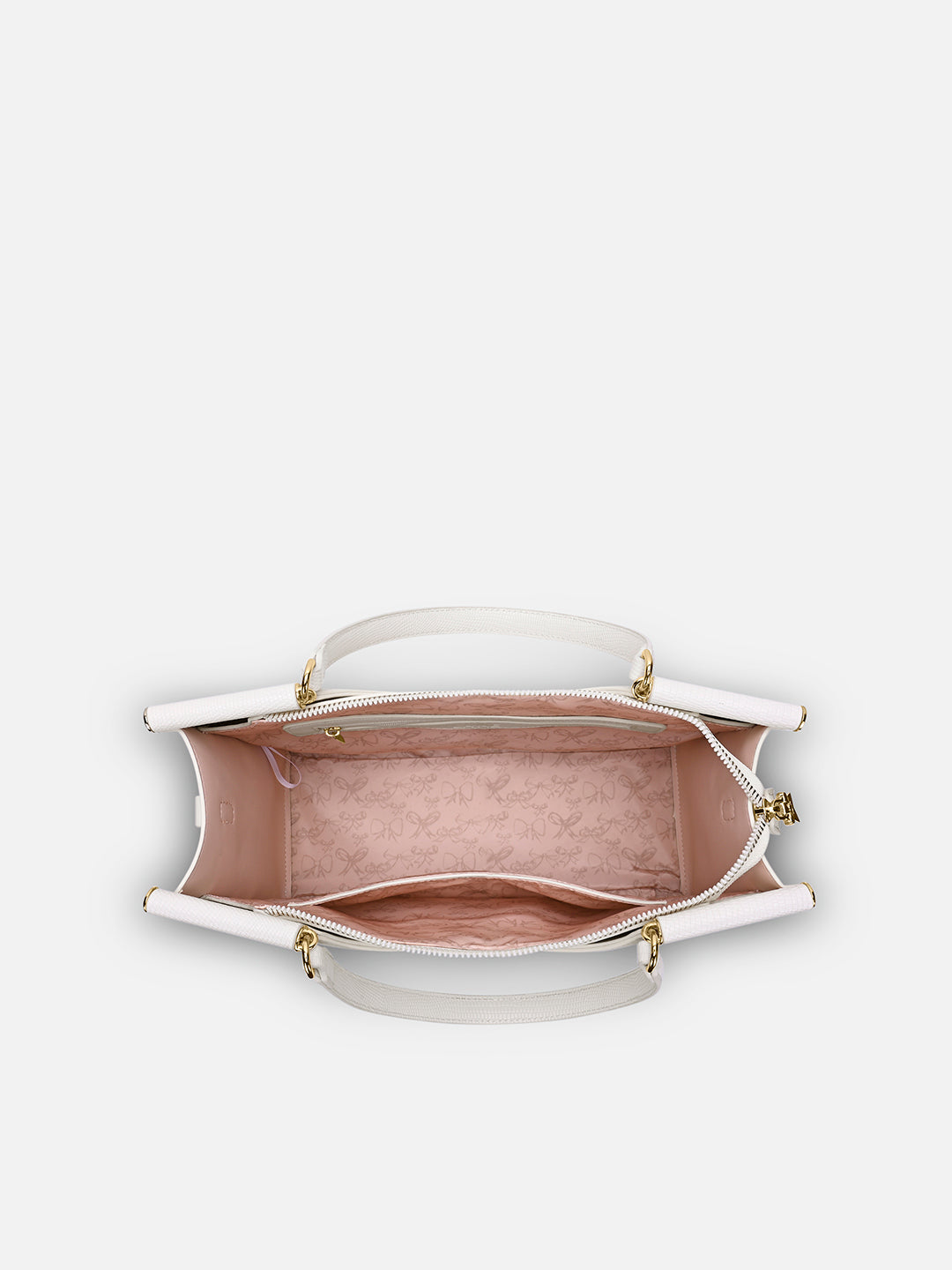 Freesia Medium Satchel Bag Off White