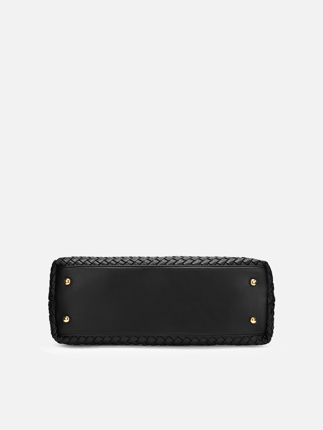 Bleuet Horizontal Large Satchel Bag Black