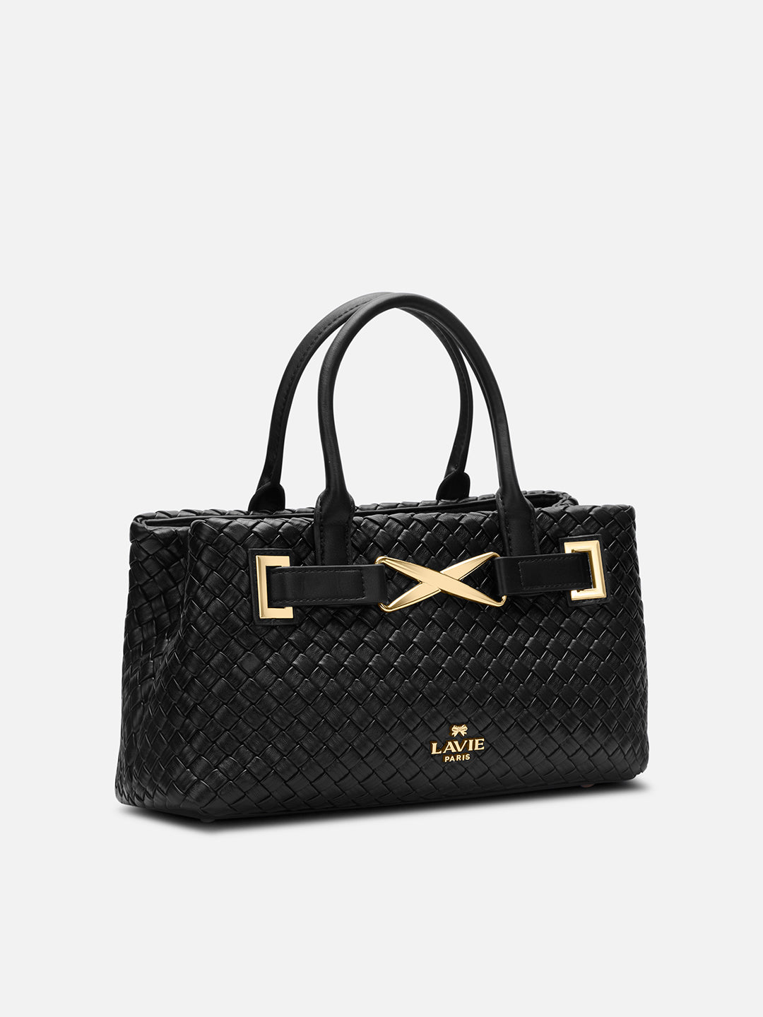 Bleuet Horizontal Medium Satchel Bag Black