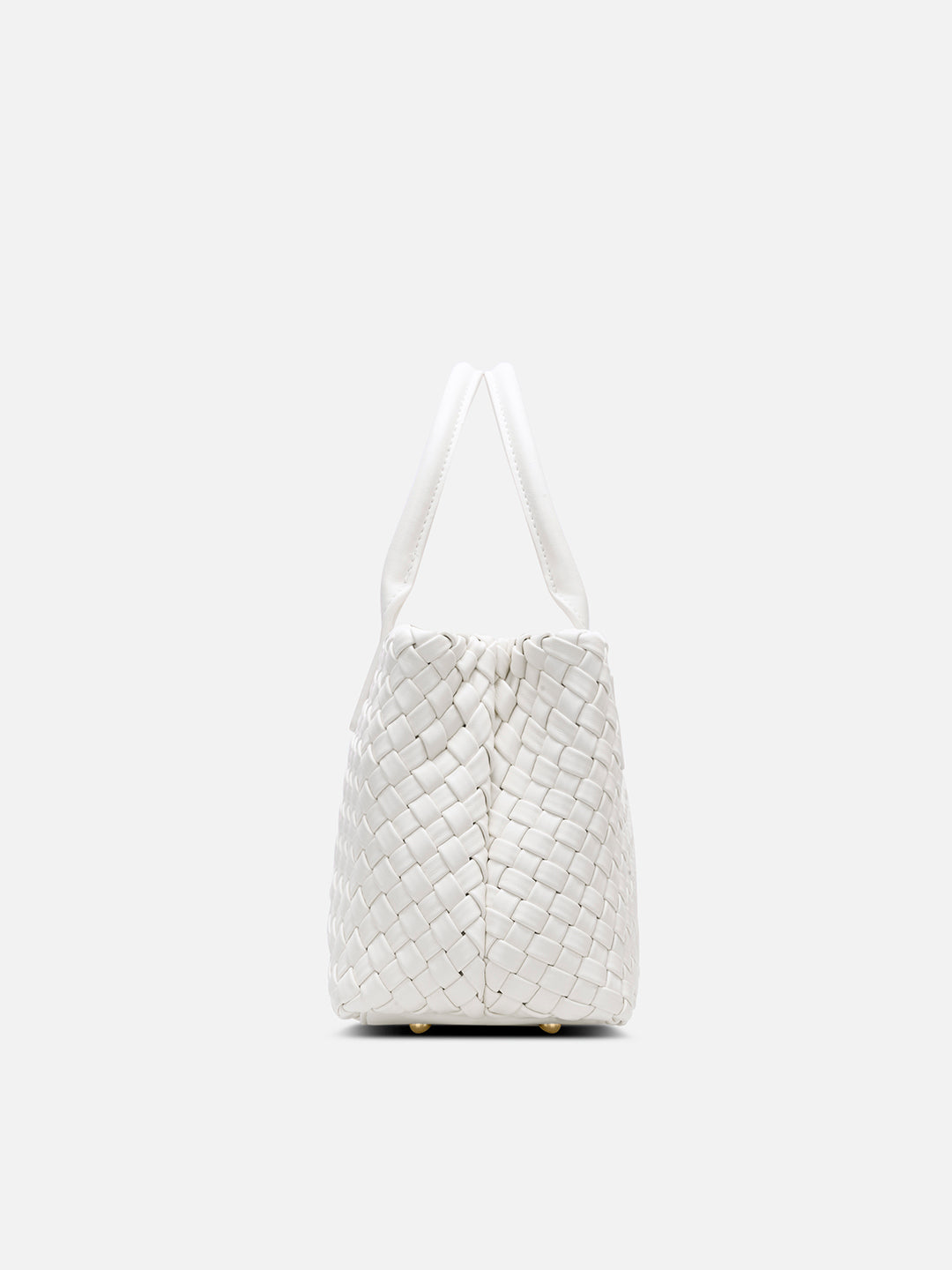 Bleuet Horizontal Medium Satchel Bag White