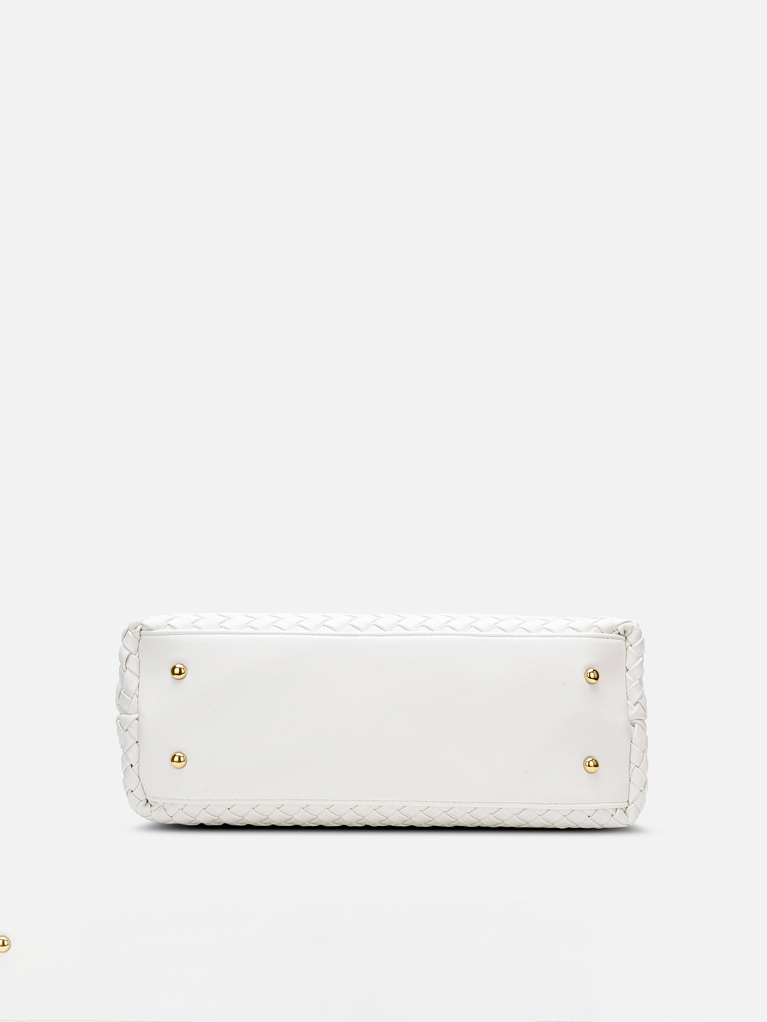 Bleuet Horizontal Medium Satchel Bag White