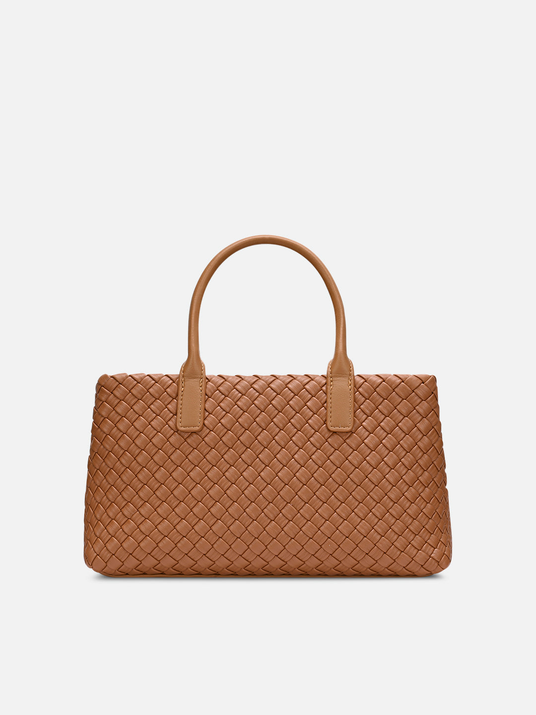 Bleuet Horizontal Medium Satchel Bag Tan