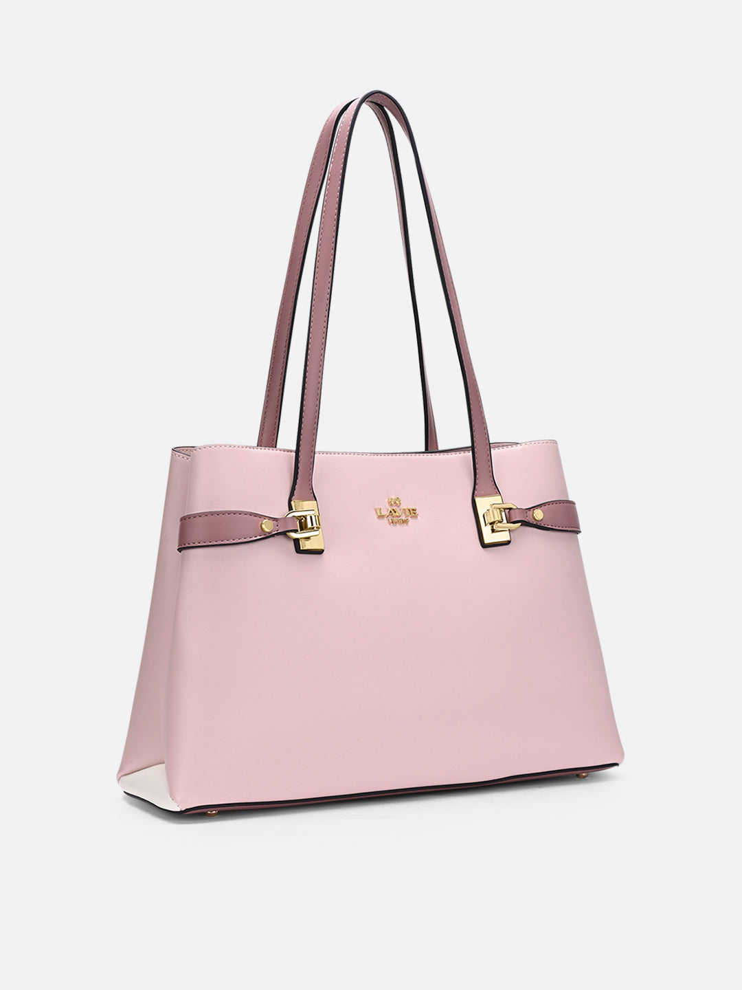 Camelia 3 Compartment Large Satchel Bag Pink