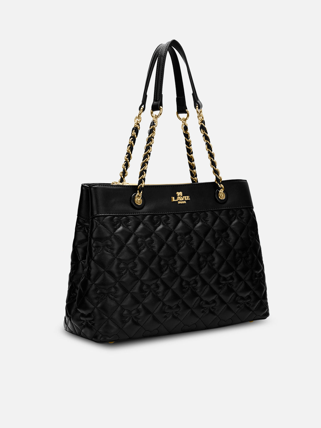 Quincy Medium Satchel Bag Black