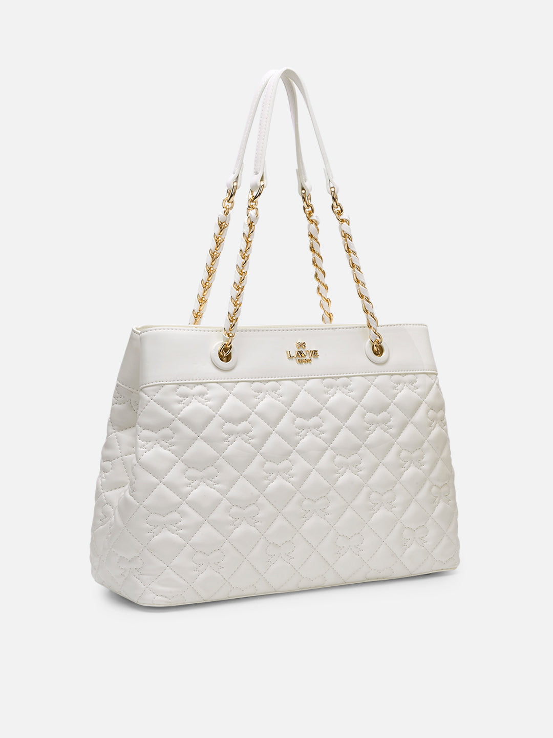 Quincy Medium Satchel Bag White