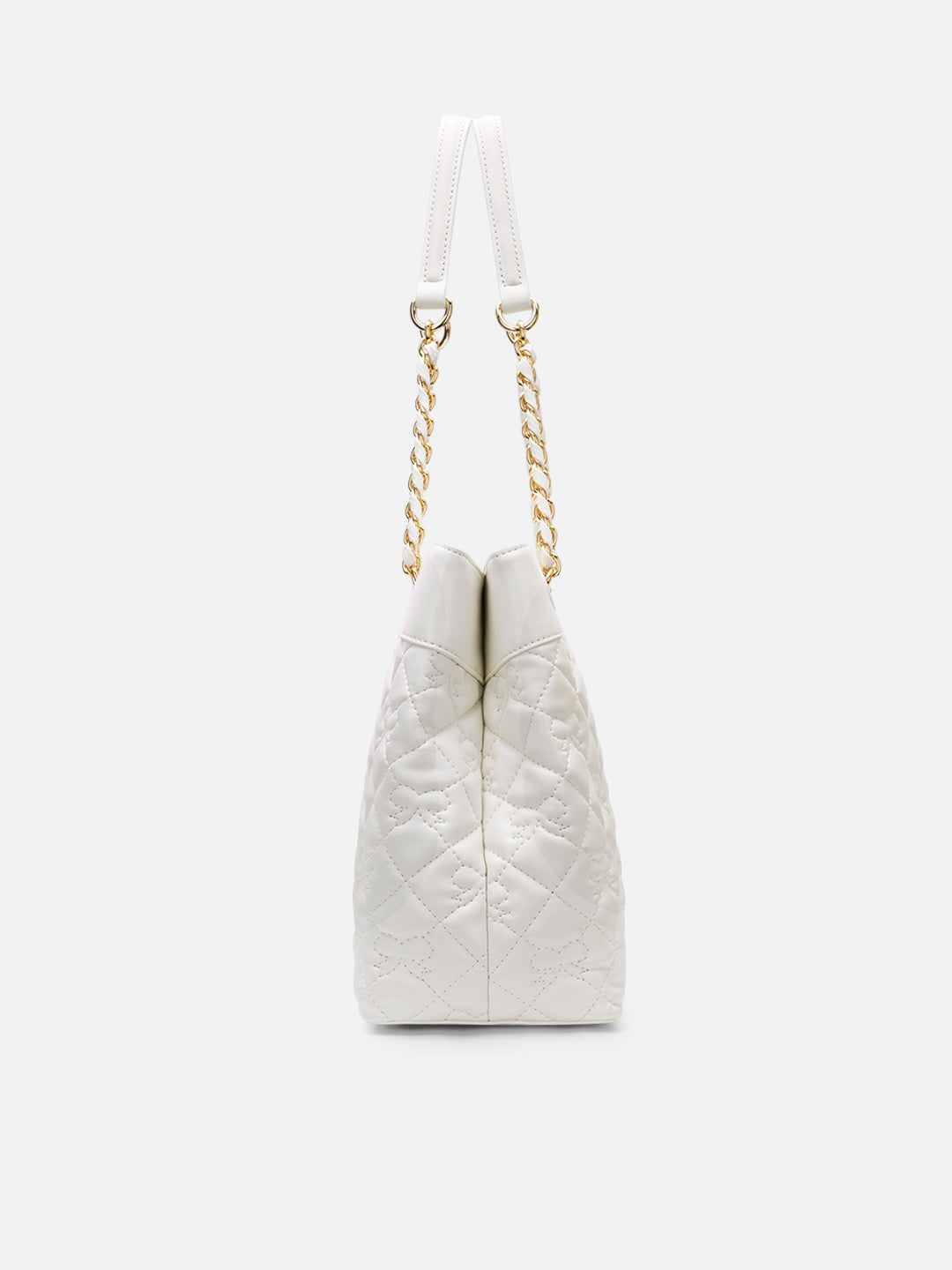 Quincy Medium Satchel Bag White