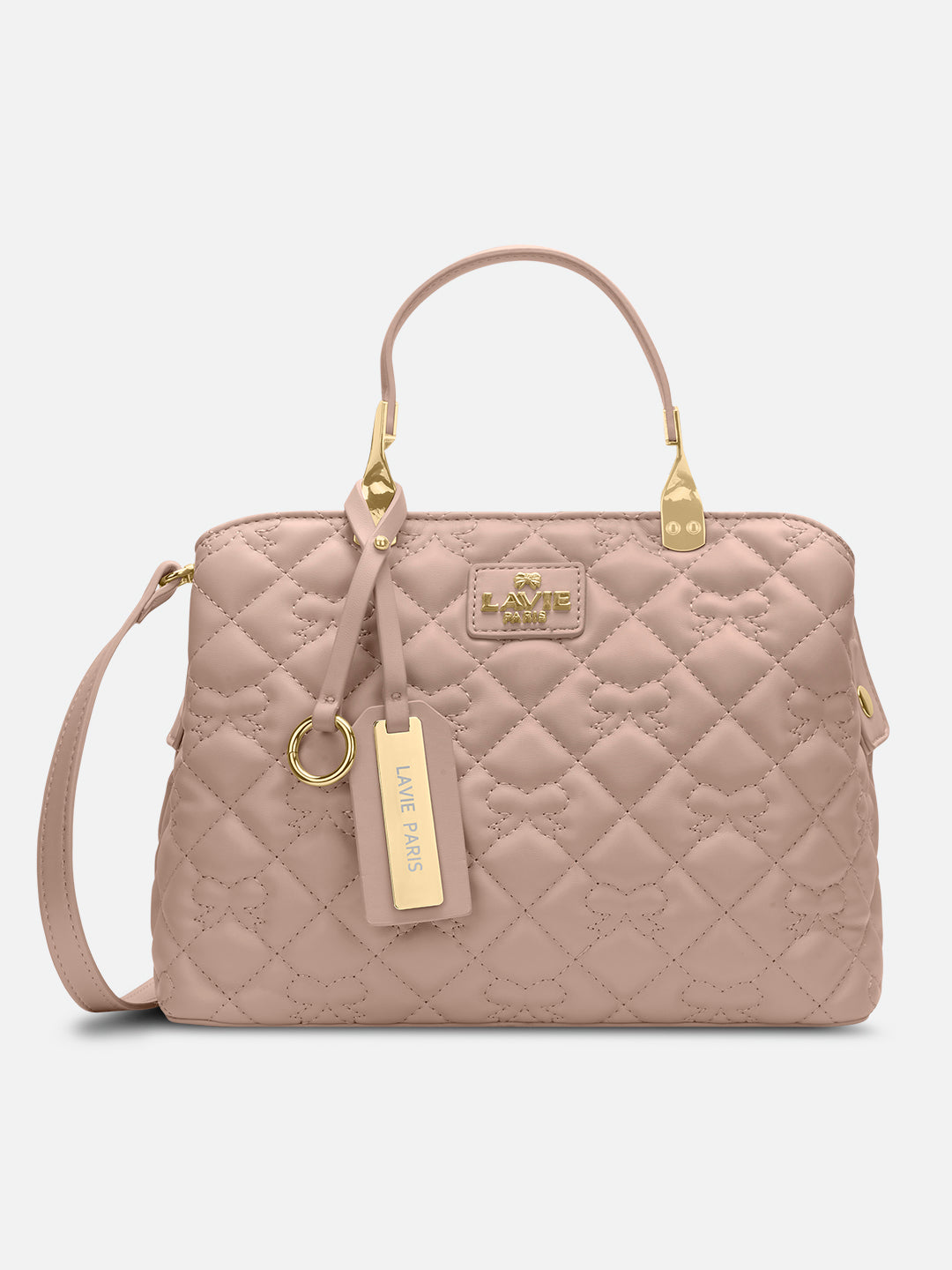 Quincy 3 Compartment Small Satchel Bag Mocha