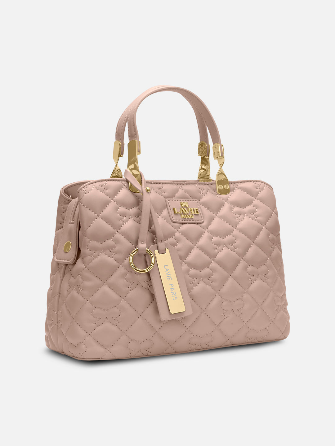 Quincy 3 Compartment Small Satchel Bag Mocha