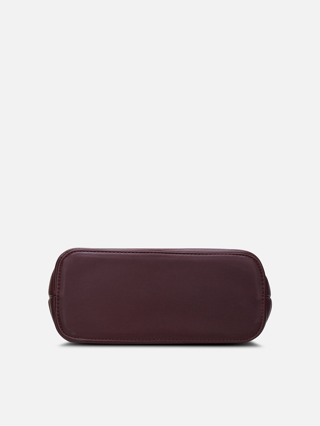Lucie Quilted Small Satchel Bag Wine