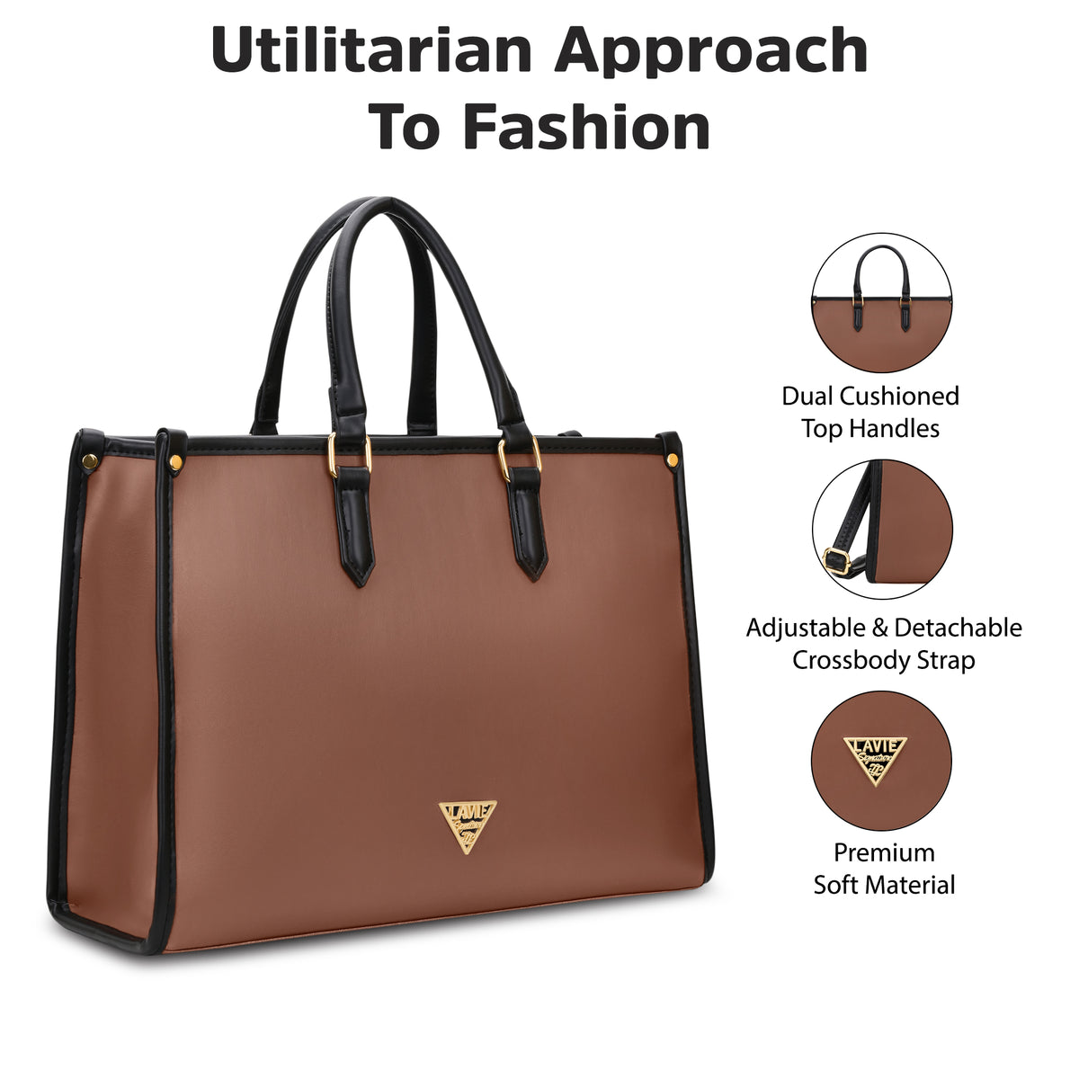Madisson Box Tote Bag D. Tan