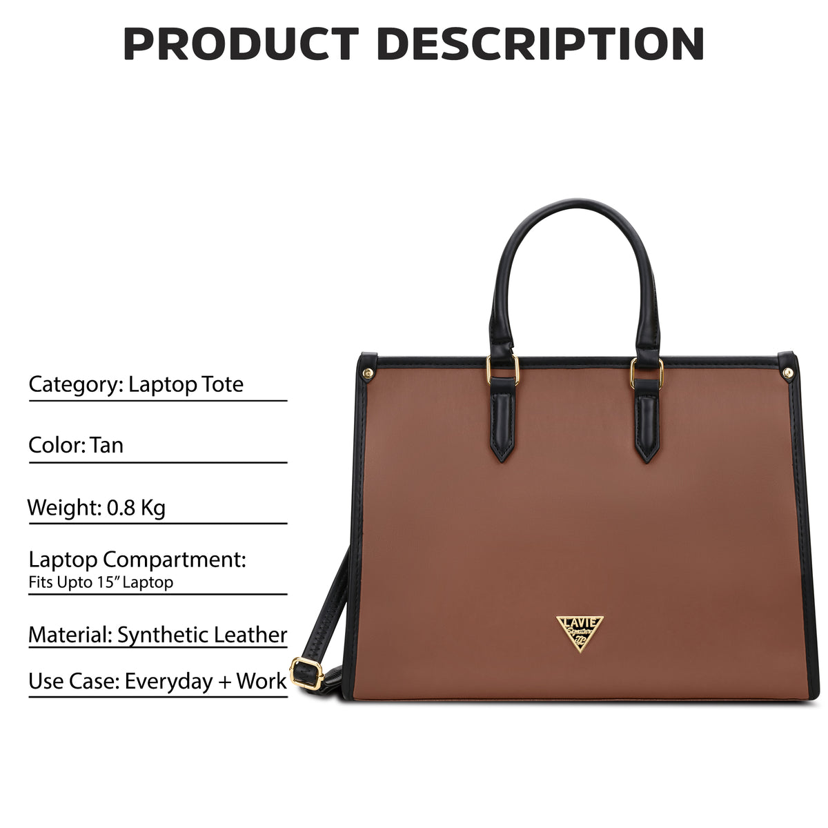 Madisson Box Tote Bag D. Tan