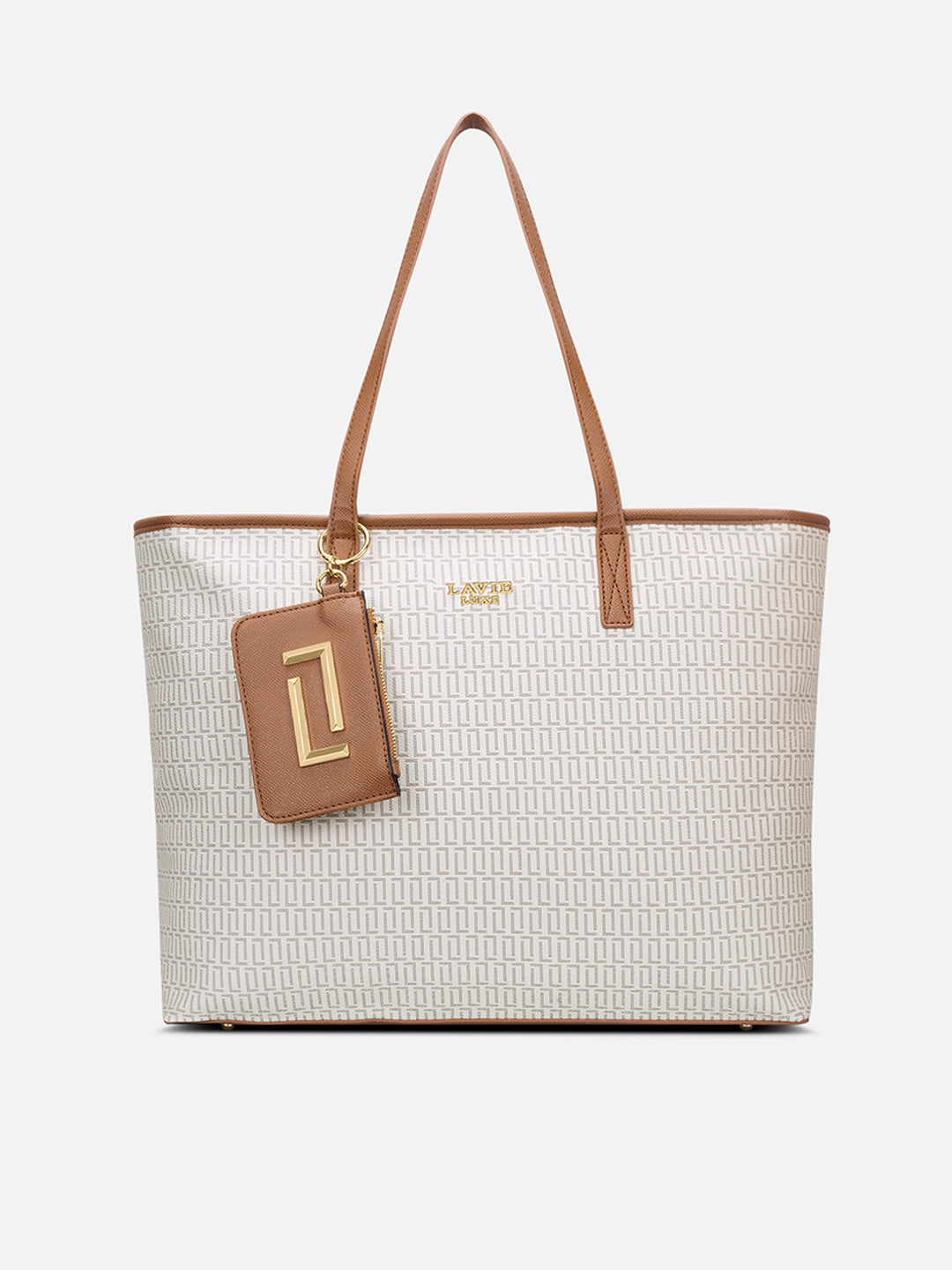 Monogram Jess Extra Large Off White Laptop Handbag