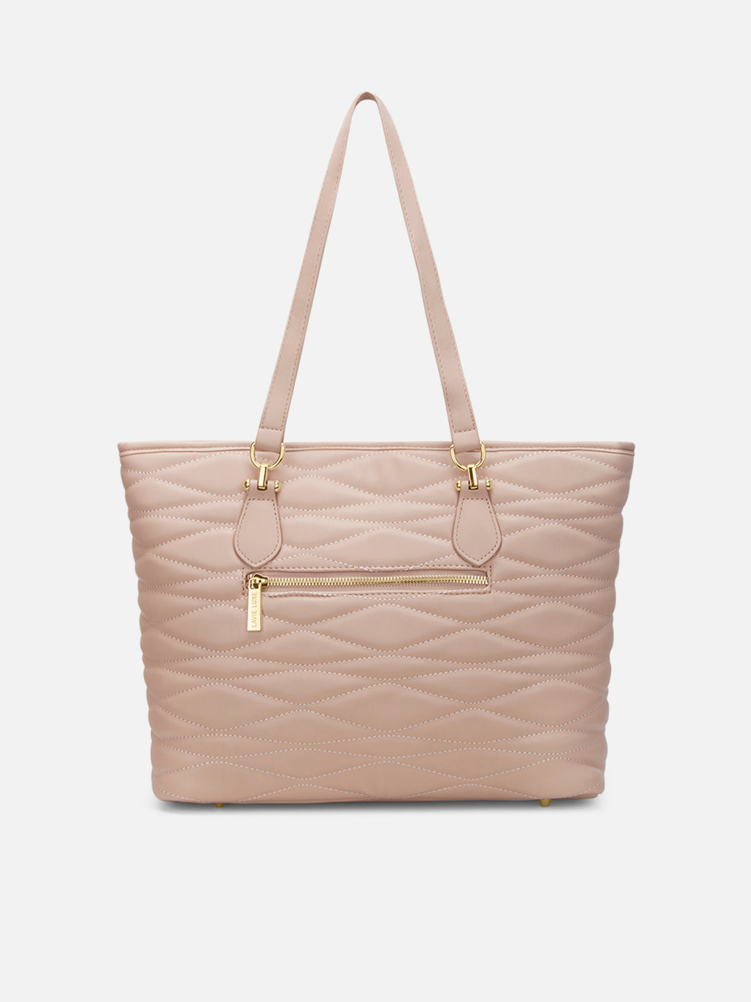 Lucie Quilted Large Tote Bag Mocha