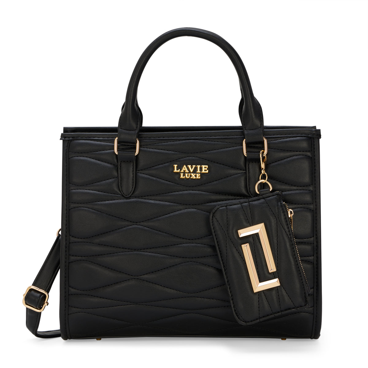 Lucie Quilted Medium Box Black