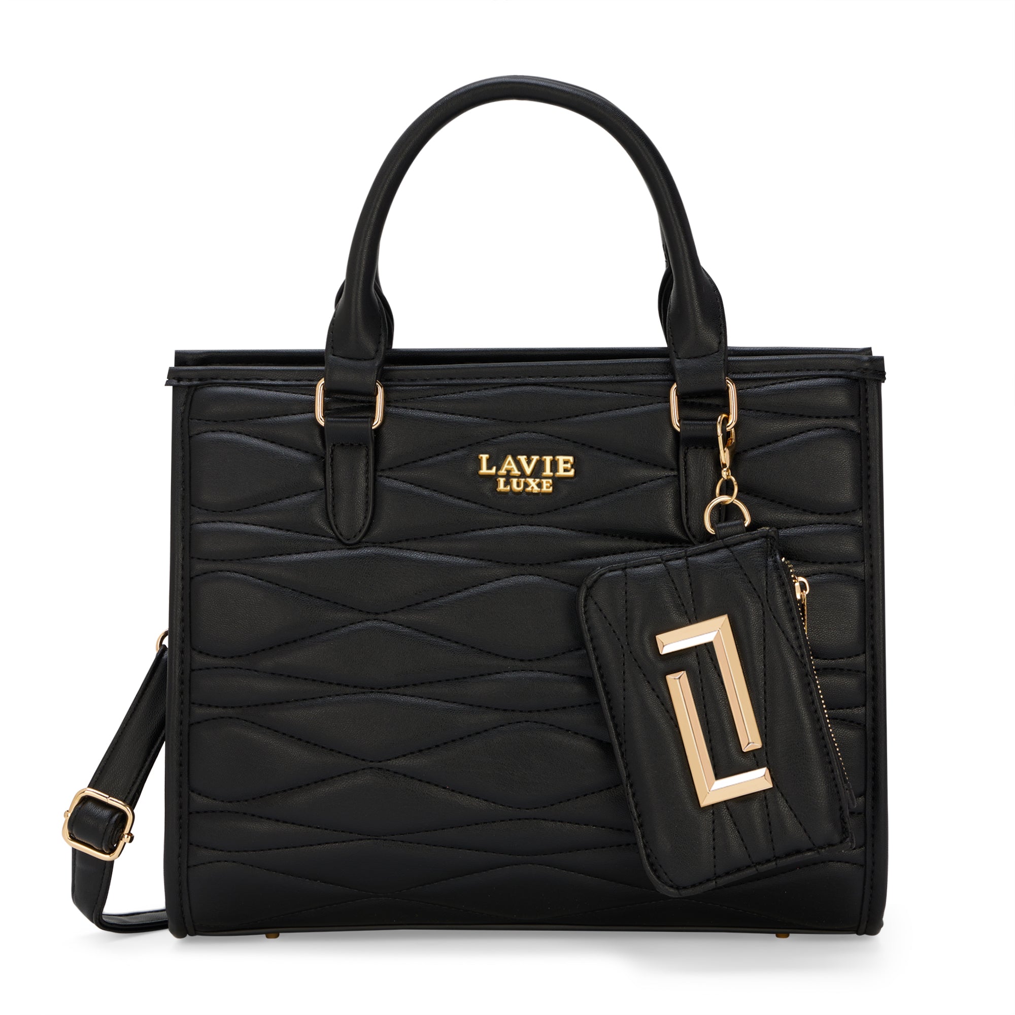 Lucie Quilted Medium Box Black