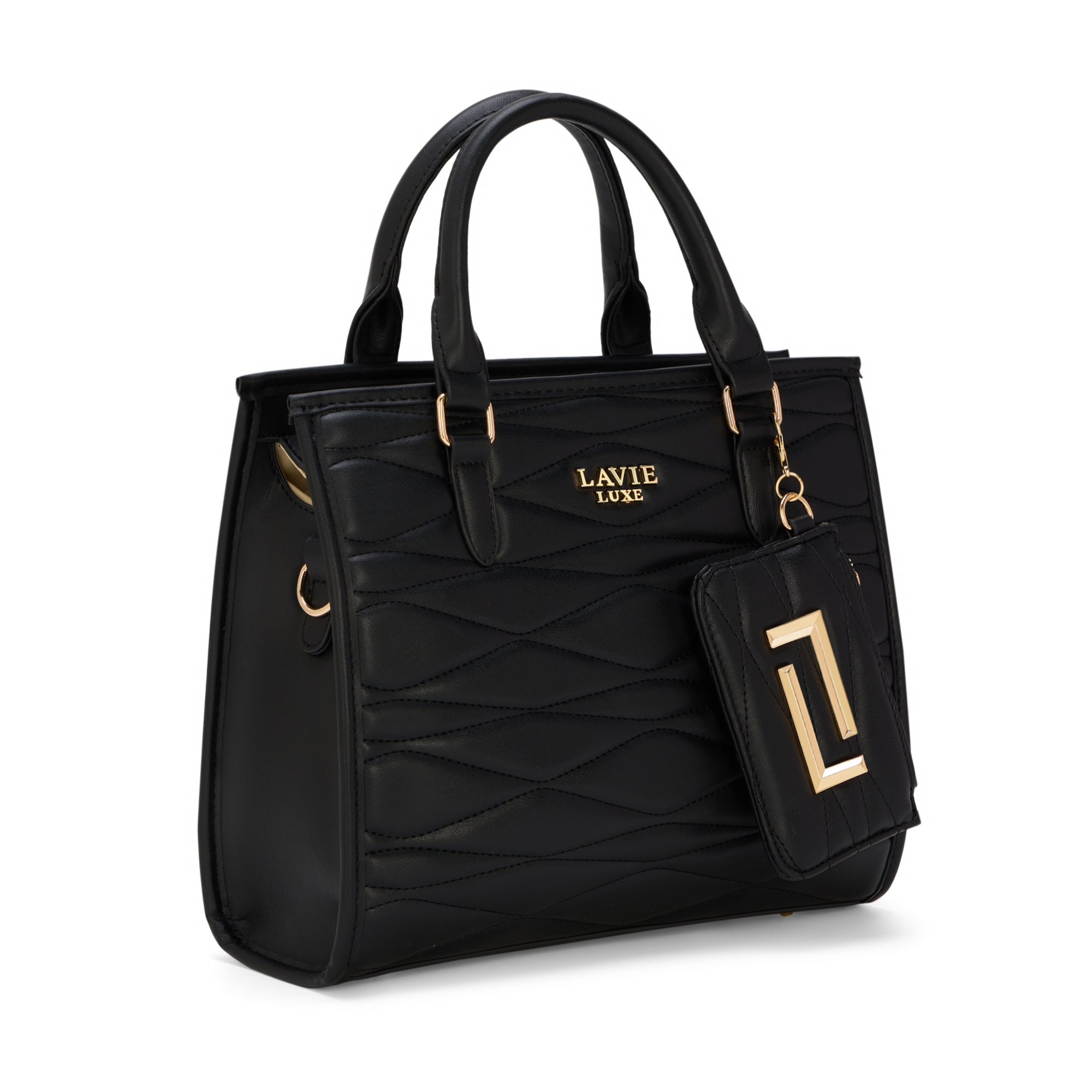 Lucie Quilted Medium Box Black